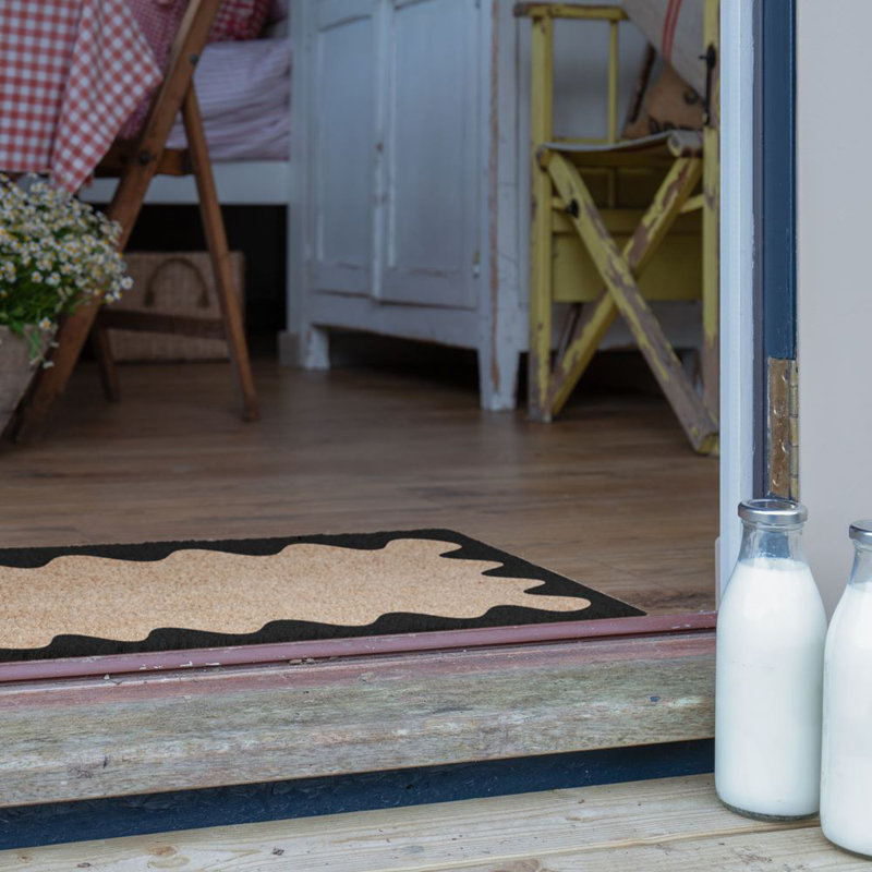 Annalou Area Rug, Black/Yellow