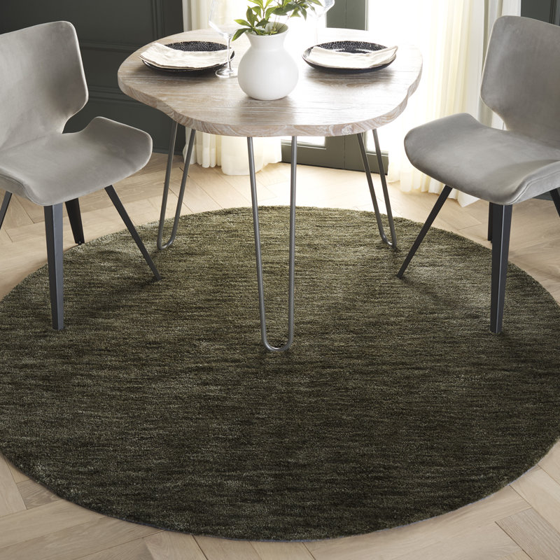Keensburg Hand Tufted Performance Rug, Round 6'