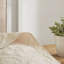 Luxurious Cream Bedding Sets Reversible Microfiber King Size