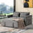 Nazarria 55.2'' Wide Convertible Velvet Sleeper Sofa Bed with Reclining Backrest and Throw Pillows (Set of 2)-1423953168