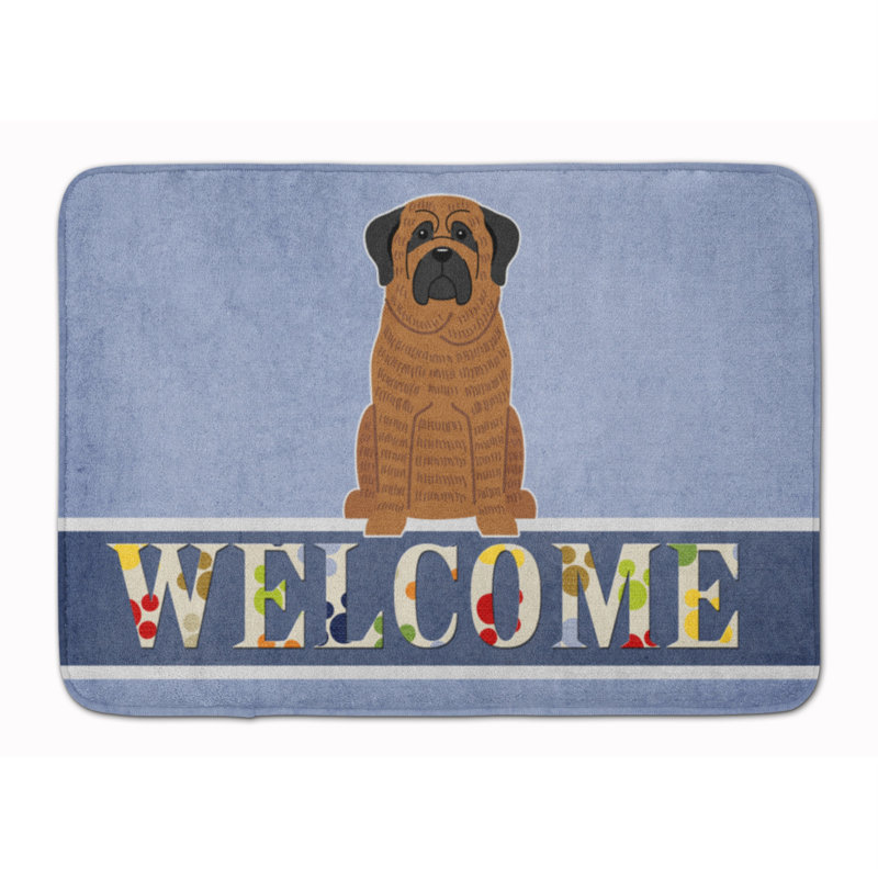 Memory Foam Non-Slip Bath Rug, Dark Brown