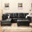 Faux Leather L-Shaped Sectional-1602358907-1602358906