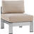 Shore 6-piece Outdoor Patio Aluminum Sectional Sofa Set-23592894
