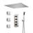 AquaRhapsody 3 Functions Thermostatic Shower System with 3 Body Jets and Rough-in Valve-69991490