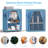 Wardrobe Closet Storage with 3 Hanging Rods, Portable Closet Organizers and Storage, Clothes Rack Shelf Garment Cabinet, Tool Free Assembly-299868662