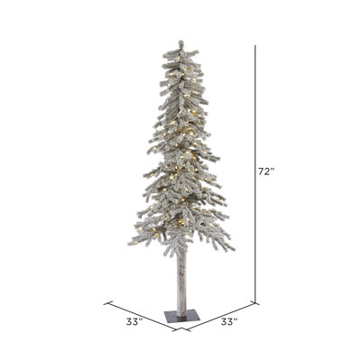 72' Lighted Pine Christmas Tree
