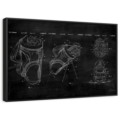 Rideaux de sac de golf Ridged