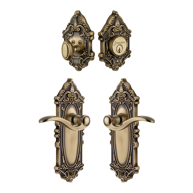 Ensemble de vestibule Grande Victorian, Laiton rétro