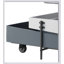 Table basse grise et blanche avec plateau relevable, parfaite pour la vie moderne et les solutions de rangement