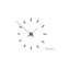 Très grande horloge murale 39,3701 po Tacon Graphite