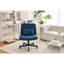 Fauteuil de bureau carré bleu revêtu de lin, réglable en hauteur, pivotant à 360 ° et inclinable, avec rembourrage en mousse à mémoire de forme-1519085855-1519085281