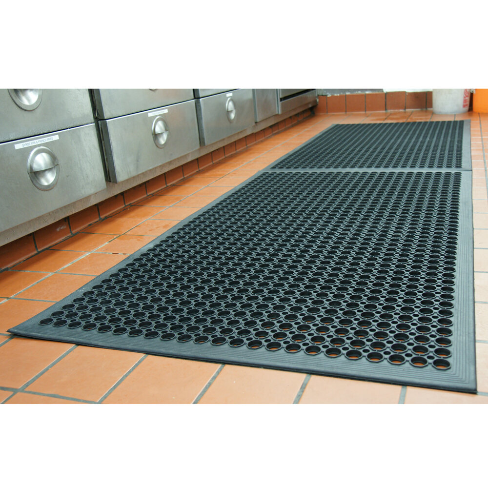 overdrijven Bij zonsopgang Magazijn Rubber-Cal, Inc. Dura-Chef Rubber-Cal, Inc. 36'' W x 36'' L Garage Flooring  Tiles in Black | Wayfair