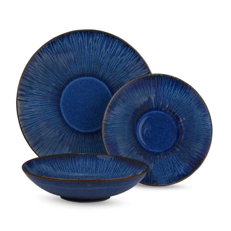 Romel Stoneware Dinnerware Set 12 Piece - Service for 4