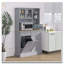 Armoire de rangement pour garde-manger 68 "avec station de charge, 2 armoires à ordures inclinables et support pour micro-ondes-378484379