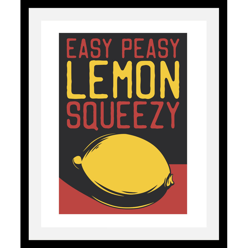 Easy Peasy - Single Picture Frame Print, 70cm H x 50cm W