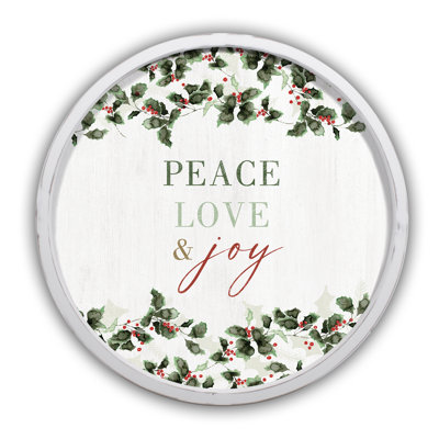 Peace Love and Joy Framed Print