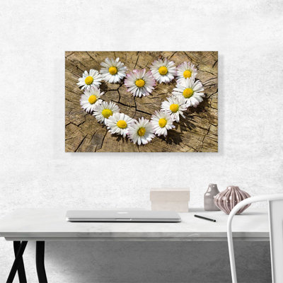 " Daisy Heart Flower Home Decor "