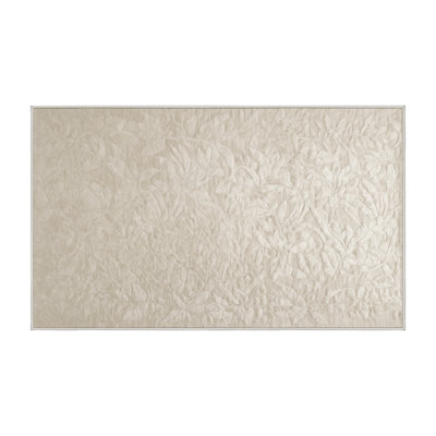 Tapis beige lavable à la machine