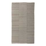 Gray & Beige Flatweave Wool Rug - 6'3" x 11'5"