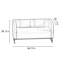 Business double-seater brown reception sofa