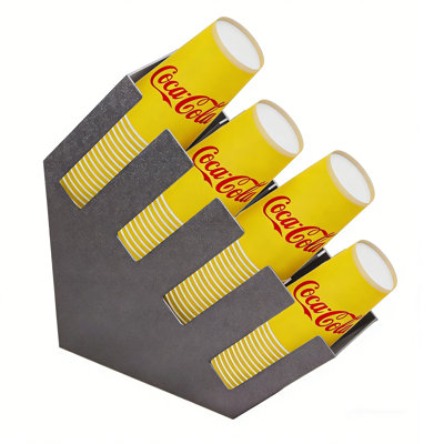Organisateur de couvercles pour tasses, 4 compartiments, noir 18,3 po x 18,3 po x 4,4 po