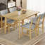 5 tables de salle à manger rustiques au design fonctionnel: 1 table en bois + 4 chaises rembourrées