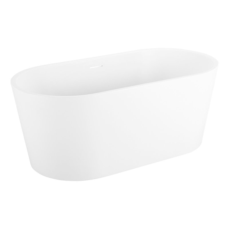 67" Eden Acrylic Freestanding Tub, Matte White