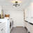 3 - Light Gold Semi Flush Mount Ceiling Light With Glass Shade-1443730261
