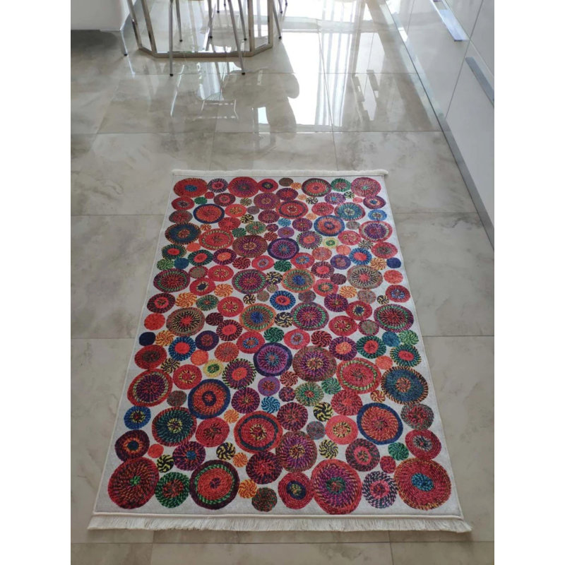 Tapis avec envers antidérapant Newmann, Carré 2 pi 7 po