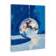 Toile argentée avec boule disco, design par The Prints Vibe-1247925261