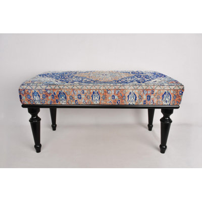 Cotton Upholstered Bench
