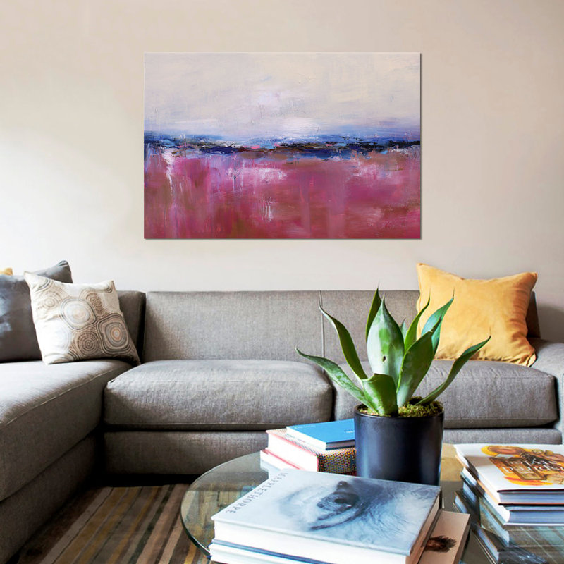 « abstract landscape xx », impression sur toile, H 26 po x l 40 po x P 1,5 po, Toile tendue, Pas de tapis