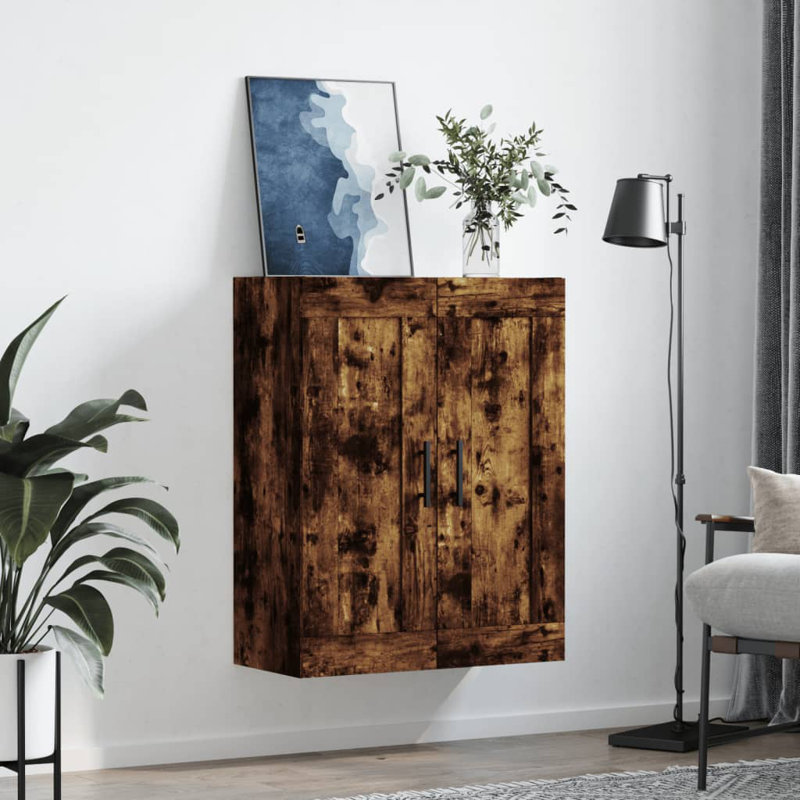 Manel Bathroom Cabinet, Smoked Oak