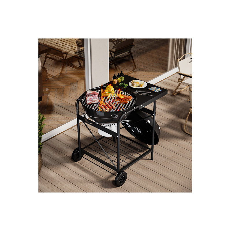 Dakota Fields 94.5cm W Kettle Charcoal Grill