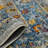 Miranda Traditional Bordered Durable Performance Orange/Blue Area Rug-68028822
