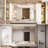 Cozy Design Tempered Glass Framed Wall-Mounted Bathroom Vanity Mirror-102799394-102799396-102799376