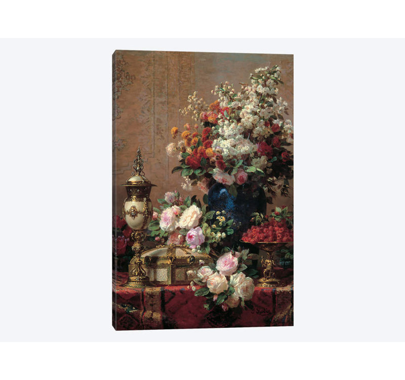 «Still Life» par Jean Baptiste Robie, impression sur toile, H 26 po x l 18 po x P 1,5 po, Toile tendue, Pas de tapis