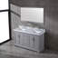 Ensemble de meuble-lavabo simple en bois massif 60 po avec rangement Maredo, miroir non inclus-1949394464
