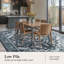 Tapis lavable 8 pi x 10 pi avec envers en caoutchouc antidérapant bleu-118105524-122568110