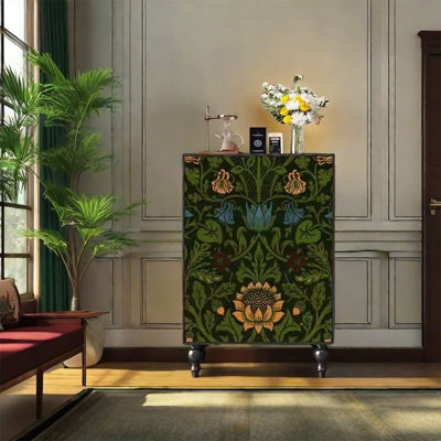 Modern Storage Cabinet with Artistic Detailing