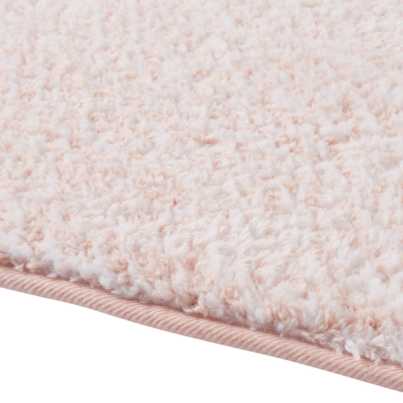 Tapis pour salle de bain Home , Simple - L 17 po x l 24 po, Rose