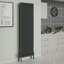 Adamo Vertical Traditional 4 Column Radiator 1800x560mm-2027363972
