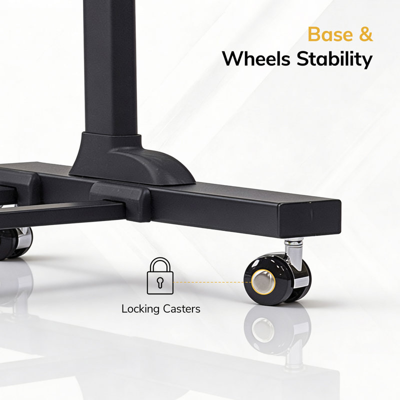 Mount-It! Height Adjustable Mobile Stand Up Desk, Portable Podium and Presentation Lectern