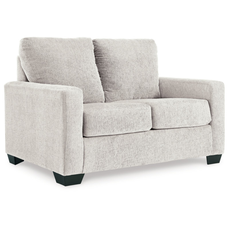 Andarta Upholstered 54'' Sofa, Snow 100% Polyester
