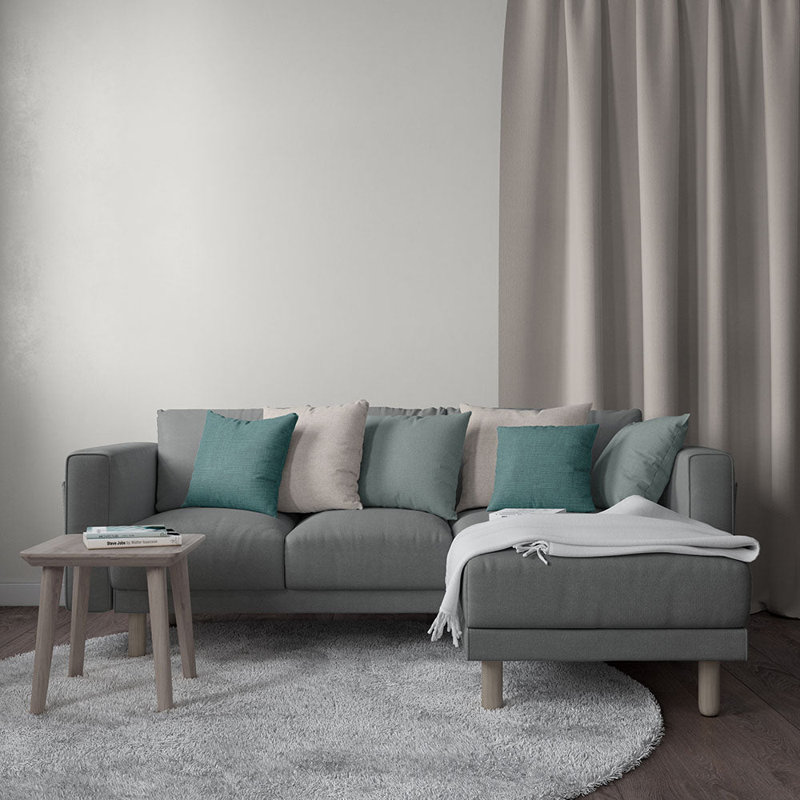 Tissu uni Abbeyshea Bedrock, Nickel