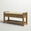Banc de rangement en bois Alexandria, range-chaussures avec siège rembourré et tiroirs, banc de rangement polyvalent -1814401211-1758770436