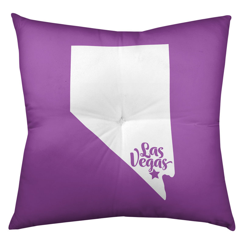 Coussin de sol touffeté nevada, 26 po x 26 po, Violet, Las Vegas