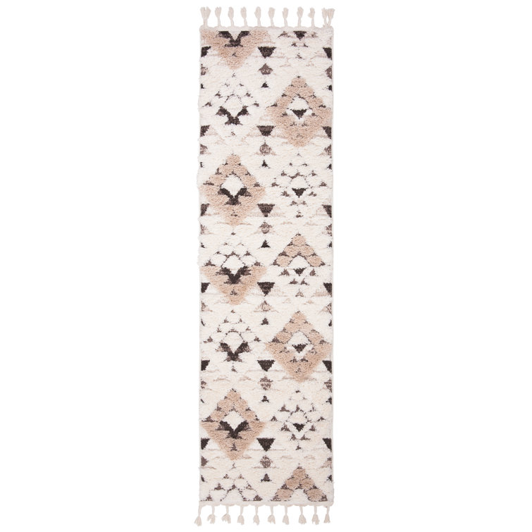 ImraanMoroccan Tassel Shag Performance Geometric Rug
