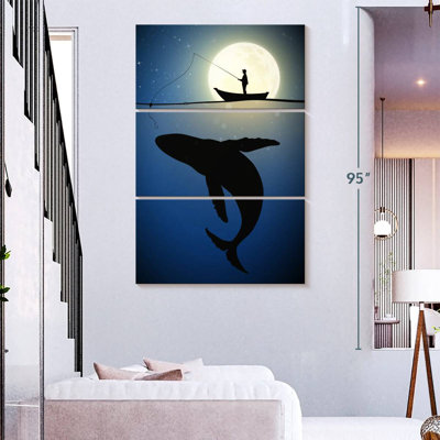 Pêche à la baleine au clair de lune Senne