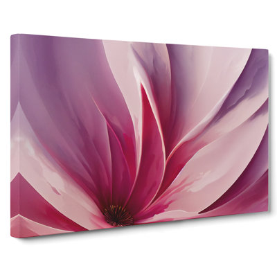 Legendary Modern Flower Art Abstract - Wrapped Canvas Print